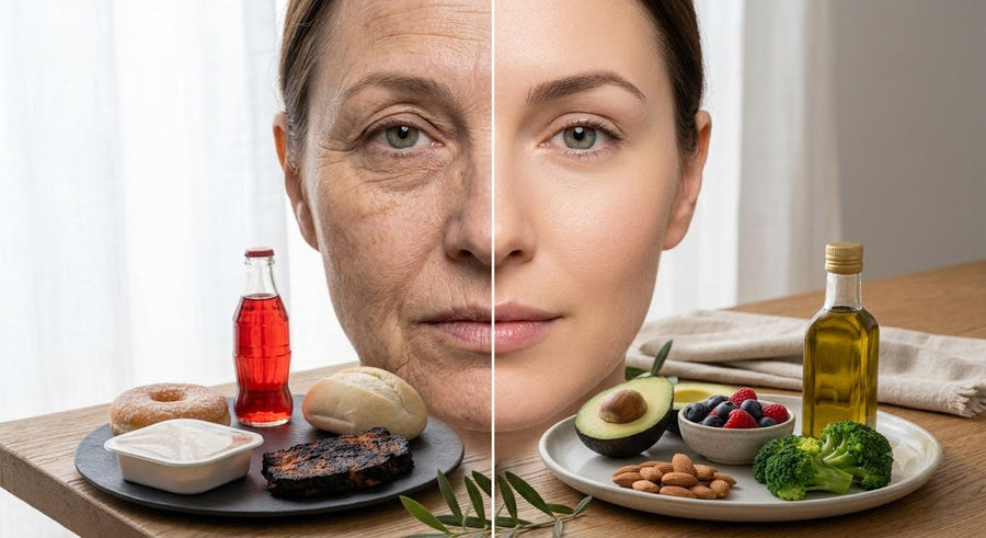 Come fermare l'invecchiamento della pelle con la dieta low carb
