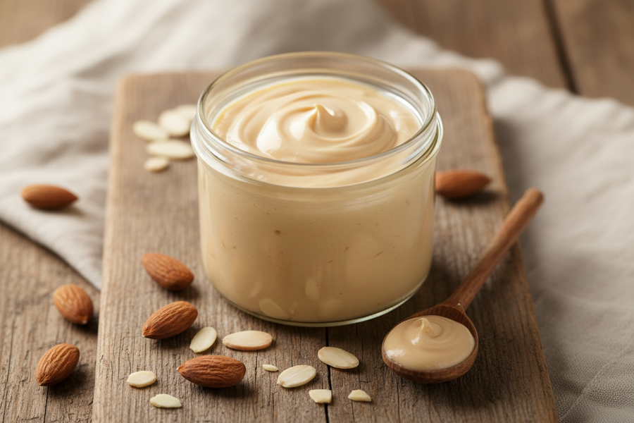 Crema spalmabile alle mandorle keto: ricetta senza zucchero