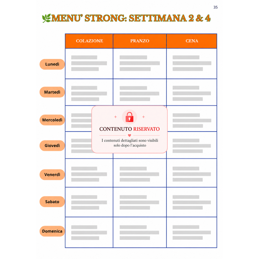 Programma mensile con Menù (LUGLIO)