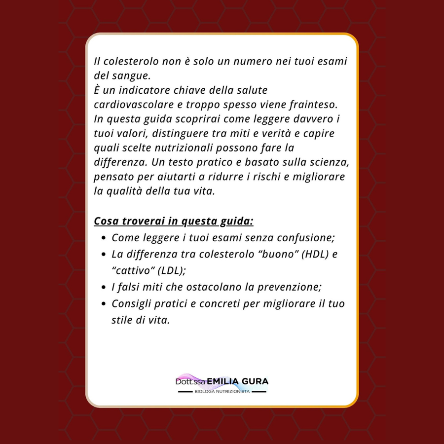 Colesterolo: La guida completa per riprendere controllo