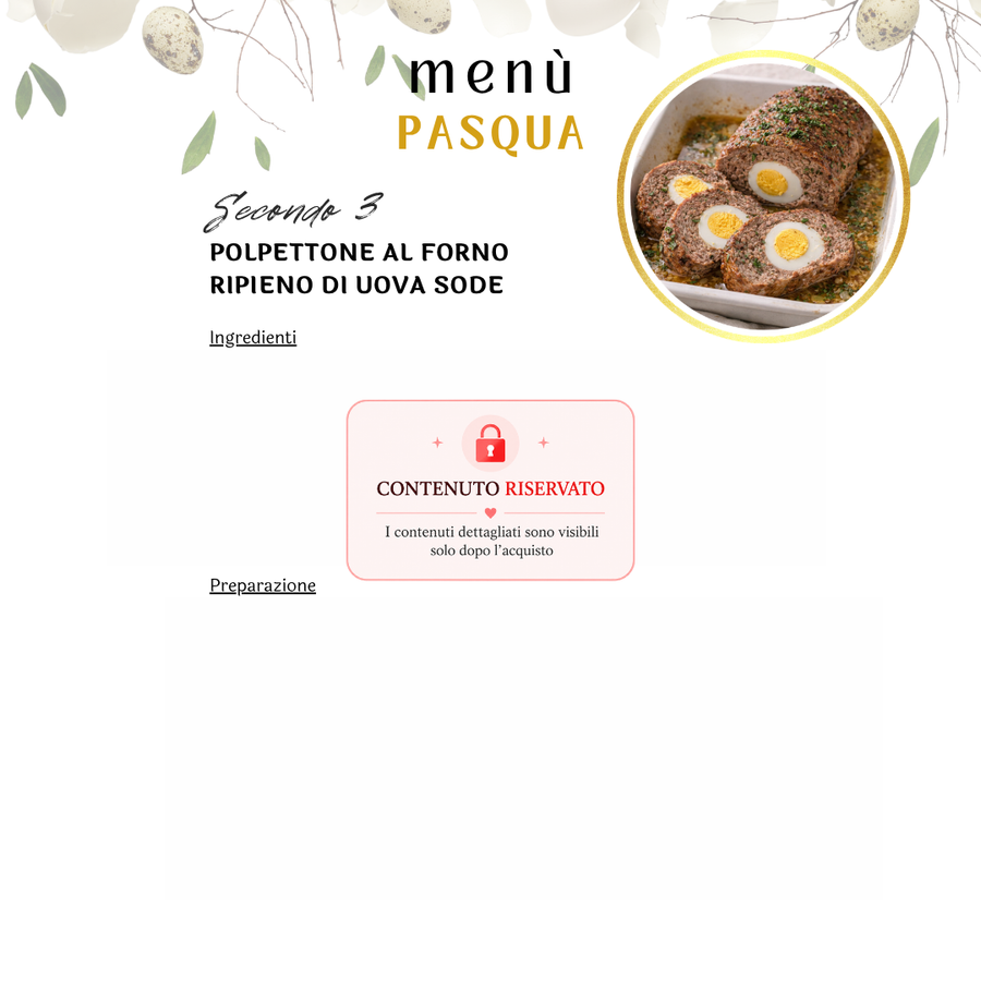 Holiday Menus - Easter and Easter Monday