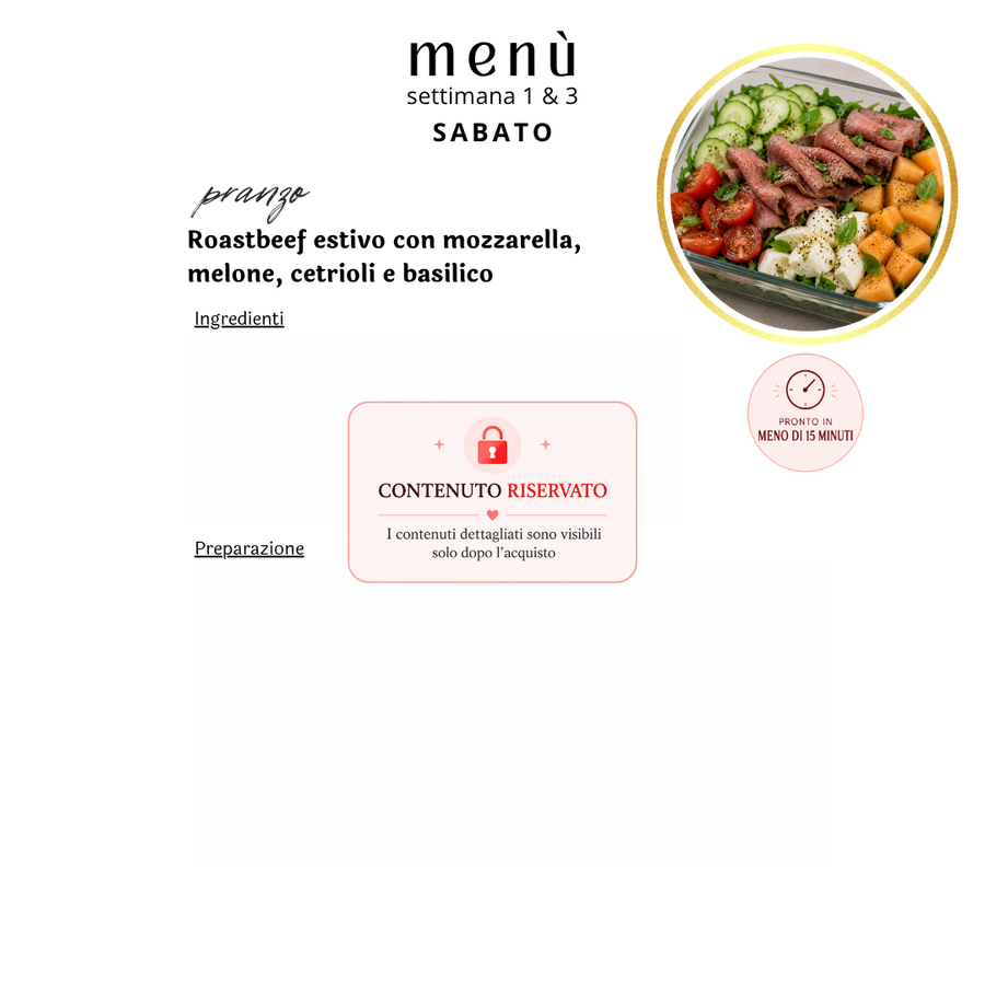 Monthly program with Menu (JUNE)