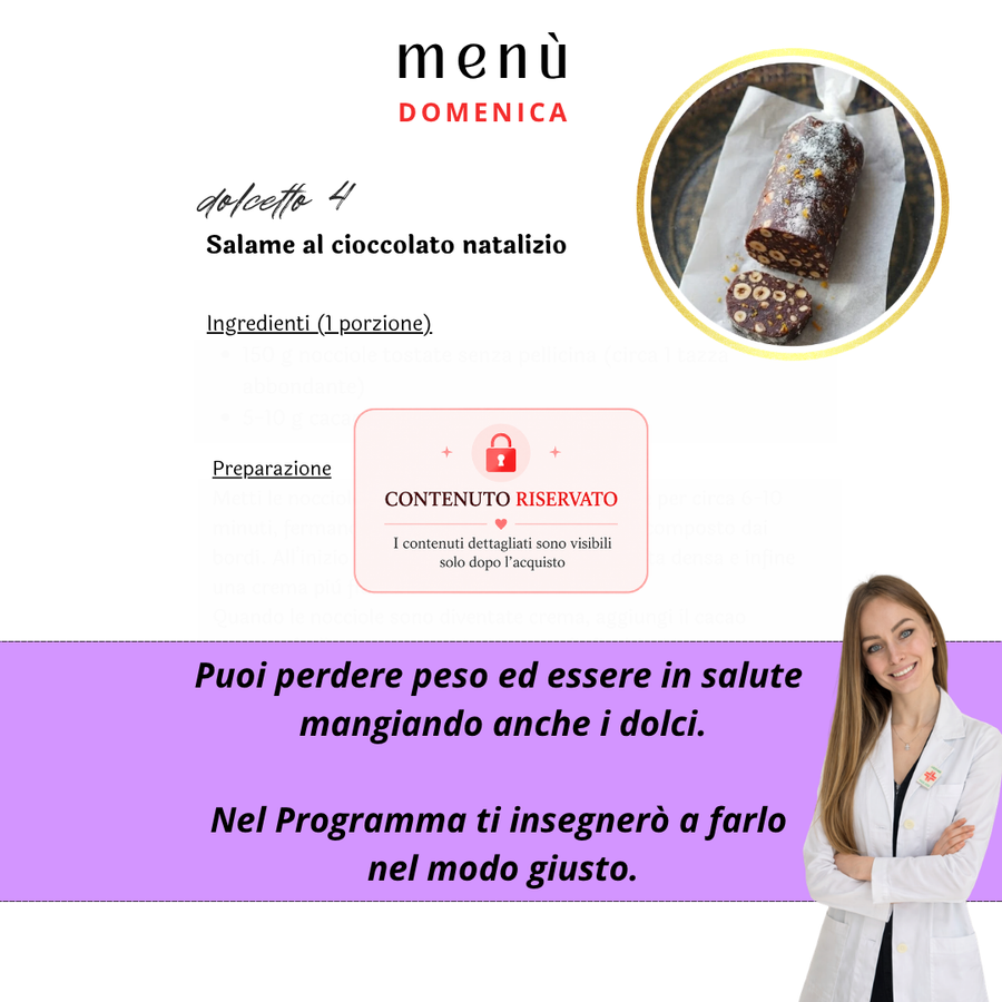 Programma mensile con Menù (DICEMBRE)