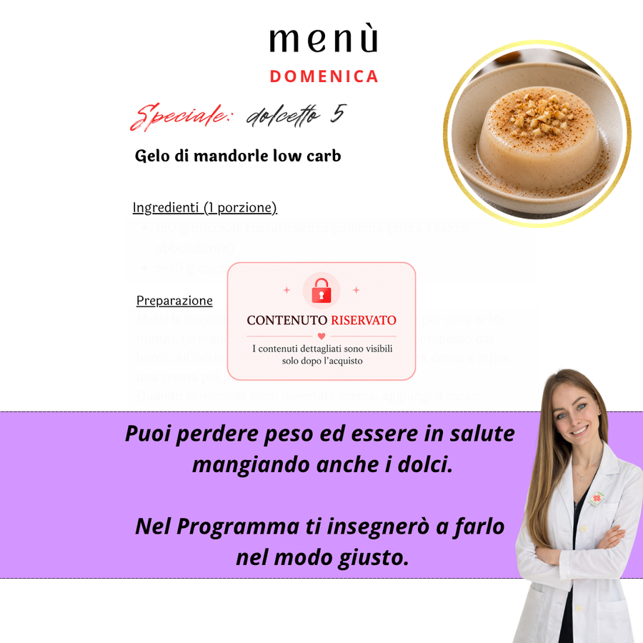 Programma mensile con Menù (LUGLIO)